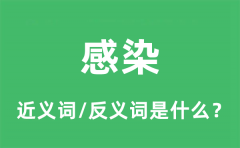 感染的近义词和反义词是什么_感染是什么意思?