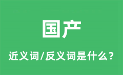 国产的近义词和反义词是什么_国产是什么意思?