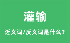 灌输的近义词和反义词是什么_灌输是什么意思?