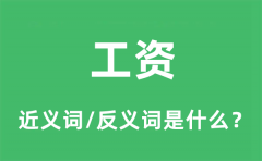 工资的近义词和反义词是什么_工资是什么意思?