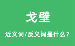 戈壁的近义词和反义词是什么_戈壁是什么意思?