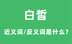 白皙的近义词和反义词是什么_白皙是什么意思?