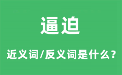 逼迫的近义词和反义词是什么_逼迫是什么意思?