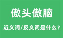 傲头傲脑的近义词和反义词是什么_傲头傲脑是什么意思?