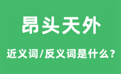 昂头天外的近义词和反义词是什么_昂头天外是什么意思?