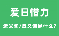 爱日惜力的近义词和反义词是什么_爱日惜力是什么意思?
