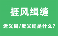 捱风缉缝的近义词和反义词是什么_捱风缉缝是什么意思?