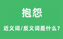 抱怨的近义词和反义词是什么_抱怨是什么意思?