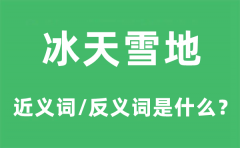 冰天雪地的近义词和反义词是什么_冰天雪地是什么意思?
